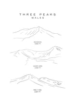 Load image into Gallery viewer, Three Peaks Wales
