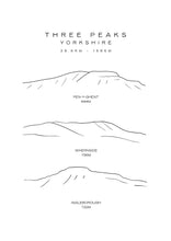 Load image into Gallery viewer, Three Peaks Yorkshire
